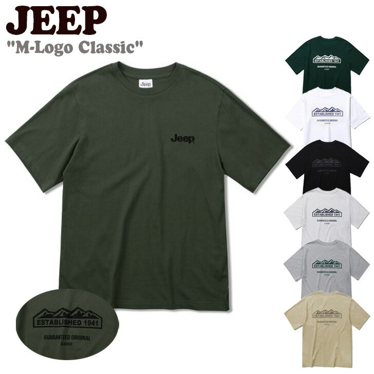 ジープ 半袖Tシャツ JEEP メンズ レディース M-Logo Classic エム ロゴ クラシック 全7色 JO5TSU173WH/KH/BL/MW/DG/MG/BE ウェア