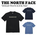 ノースフェイス ラッシュガード THE NORTH FACE メンズ レディース OCEAN WAVE S/S R/TEE オーシャン ウェーブ ショートスリーブ ラウンドTEE BLACK ブラック MIDNIGHT NAVY ミッドナイト ネイビー DUSK BLUE ダスク ブルー NT7UP35A/B/C 半袖 ウェア