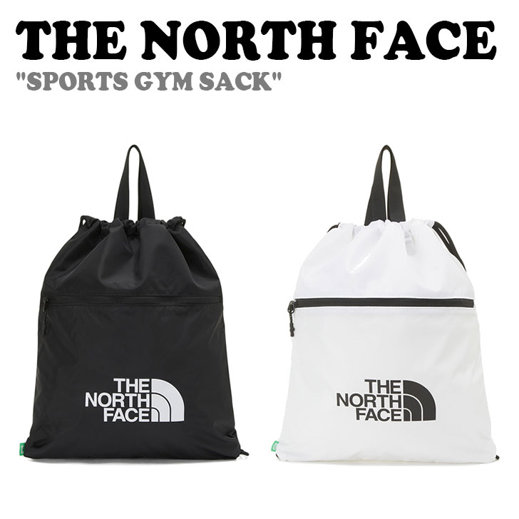 楽天moremoa shopノースフェイス ナップサック THE NORTH FACE メンズ レディース SPORTS GYM SACK スポーツ ジム サック BLACK ブラック WHITE ホワイト NN2PP04A/B バッグ