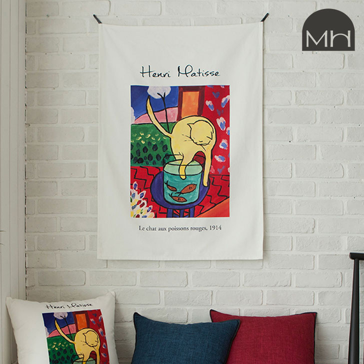 }[nEX ^yXg[ MARY HOUSE K̔X Henri Matisse Cat Fabric Poster A }eBX Lbg t@ubN |X^[ Mary03 ACC