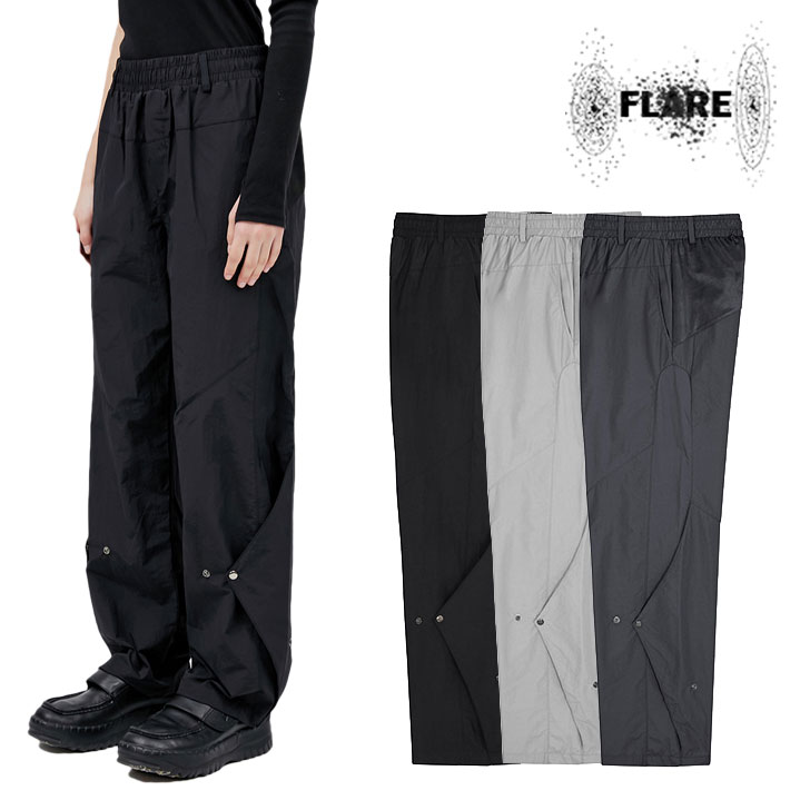 yz/K̔XztAAbv pc FLAREUP Y fB[X Obtuse Triangle Flap Pants Iu`[X gCAO tbvpc BLACK ubN GRAY O[ CHARCOAL `R[ FL-226 EFA