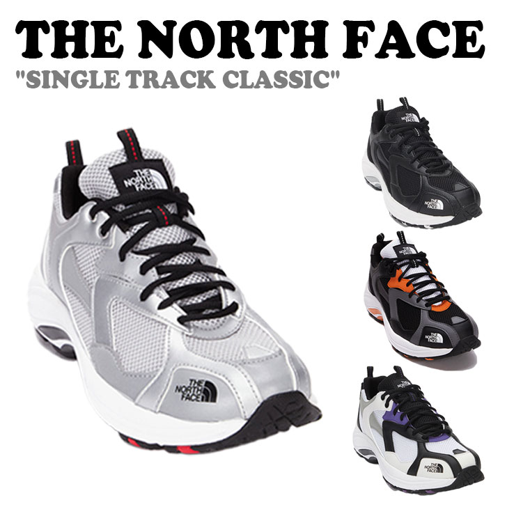 ノースフェイス スニーカー メンズ ノースフェイス スニーカー THE NORTH FACE メンズ レディース SINGLE TRACK CLASSIC シングル トラック クラシック SILVER シルバー ORANGE オレンジ BLACK ブラック PURPLE パープル NS97N03J/K/N/M シューズ