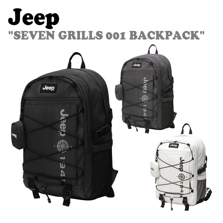 ジープ バックパック Jeep メンズ レディース SEVEN GRILLS 001 BACKPACK GREY グレー IVORY アイボリー BLACK ブラック JO0GAU001GR/IV/BK バッグ