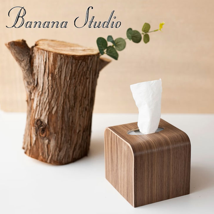 バナナ工房 ティッシュボックス banana 正規販売店 Wood Mini Square Tissue Case ウッド ミニ スクエア ティッシュケース Ash アッシュ Walnut ウォールナット インテリア雑貨 韓国雑貨 韓国インテリア雑貨 韓国インテリア 7515375045 ACC