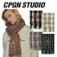 コンパーニョ マフラー CPGN STUDIO_COMPAGNO 正規販売店 メンズ レディース Heritage Check Muffler ヘリテージ チェックマフラー PINK ピンク BLACK ブラック CHARCOAL チャコール BEIGE ベージュ GREEN グリーン FRK710226/7/8 AWZ207D22/3 ACC