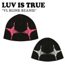 ラブイズトゥルー ニット帽 LUV IS TRUE メンズ レディース VL BLINK BEANIE VLブリンク ビーニー PINK BLACK 5001743690/89 ACC