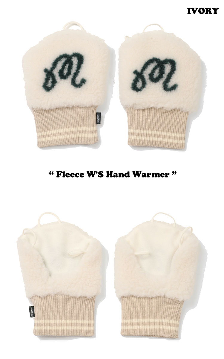 マルボンゴルフ 手袋 MALBON GOLF レディース Fleece W'S Hand Warmer フリース ウーマン ハンド ウォーマーIVORY アイボリー BEIGE ベージュ M3442PWM06 ACC 2