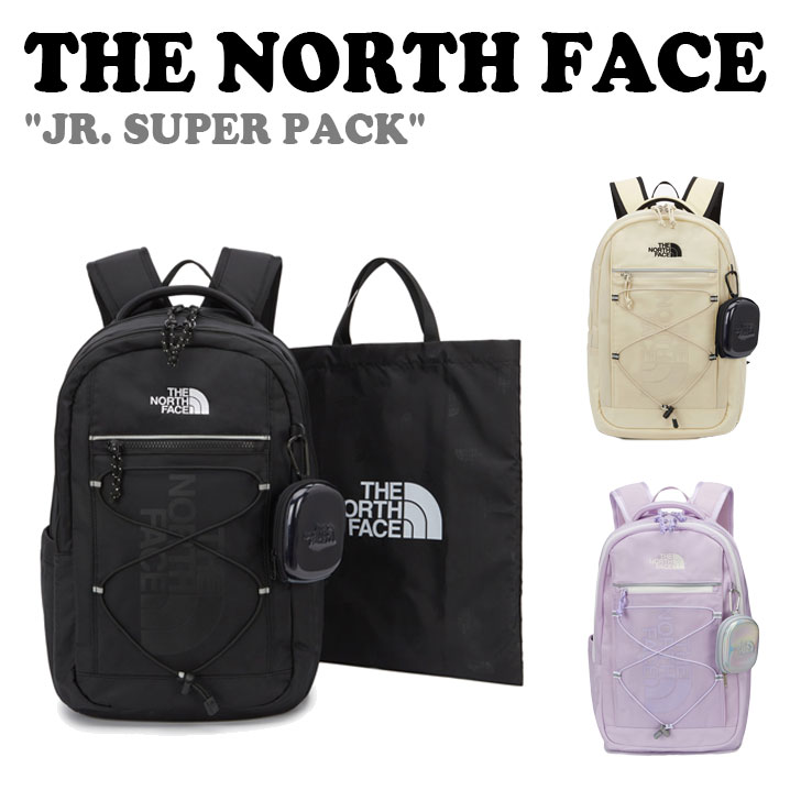 ノースフェイス バッグパック THE NORTH FACE JR.SUPER PACK ジュニア スーパー パック BLACK ブラック CREAM クリーム GRAYISH LILAC グレイシーライラック NM2DQ05R/S/T バッグ