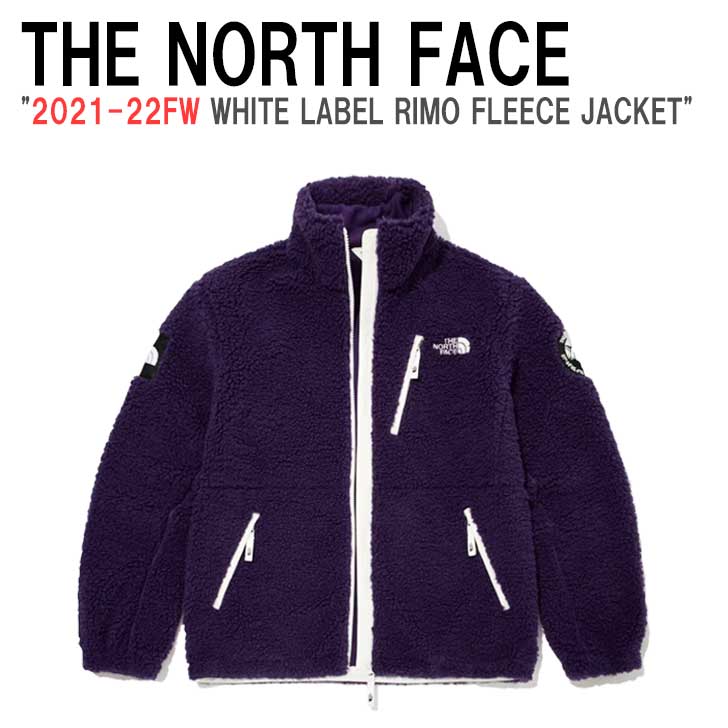 【即納/国内配送】フリース ノースフェイス 韓国 THE NORTH FACE メンズ レディース WHITE LABEL RIMO FLEECE JACKET ホワイトラベル リモ フリースジャケット 2021-22FW DEEP PURPLE ディープ パープル NJ4FM50N ウェア