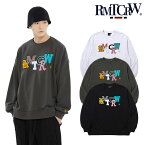 ロマンティッククラウン トレーナ ROMANTIC CROWN 正規販売店 メンズ レディース OUT FONT LOGO CREWNECK アウト フォント ロゴ クルーネック LIGHT GREY ライトグレー CHARCOAL チャコール BLACK ブラック 23RCFWTCRU007 ウェア