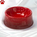 ル クルーゼ ペットボール M チェリーレッド犬 ペット ミディアム 食器 皿 耐熱テーブルウェア おしゃれ かわいい シンプル 電子レンジ 赤 カラーボール フードボウル フードボール ルクルーゼ Le Creuset Pet