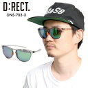 D:RECT ディレクト サングラス DNS-703-3 【CLEAR GRAY】 SMOKE/GREEN POLA 偏光 スポーツ タウンユース【モアスノー】