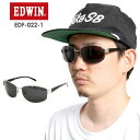 EDWIN エドウィン 偏光メタルサングラス EDF-022-1 【SILVER/BLACK】 SMOKE POLA 偏光 スポーツ タウンユース【モアスノー】(4)