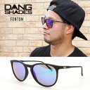 正規品 DANG SHADES ダンシェイディーズ FENTON -BLACK SOFT- Green Mirror Polarized サングラス 釣り サップ SUP スノボ 偏光レンズ【モアスノー】