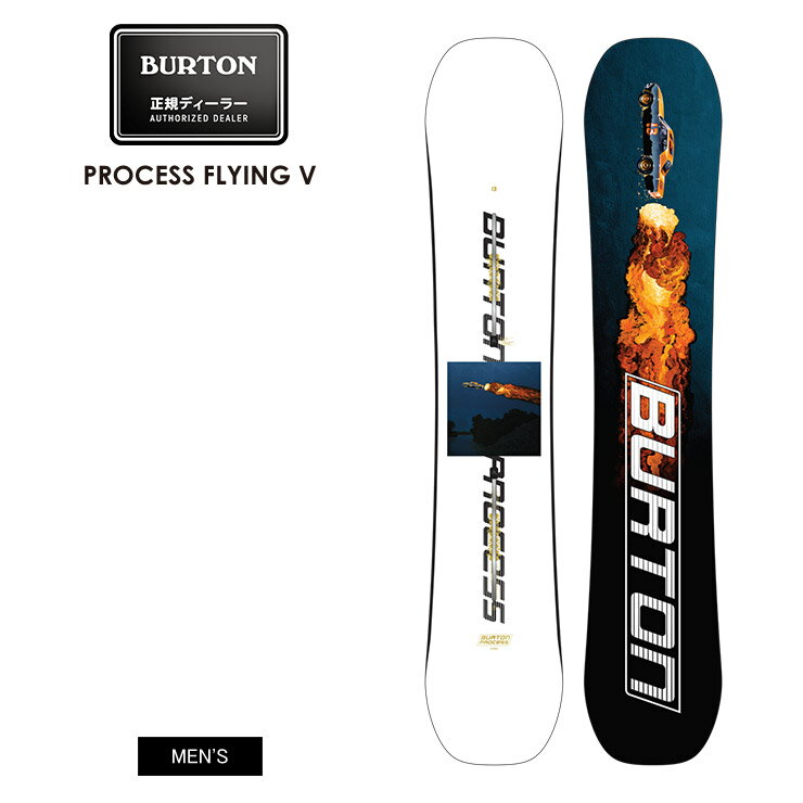 BURTON バートン PROCESS FLYING V プロセスフライングブイ 21-22 2022 スノーボード 板 メンズ【モアスノー】