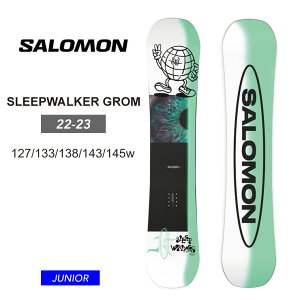 ★キッズ★22-23 SALOMON サロモン キッズ 板 SLEEPWALKER GROM 子供 キッズ ジュニア スノーボード 【モアスノー】