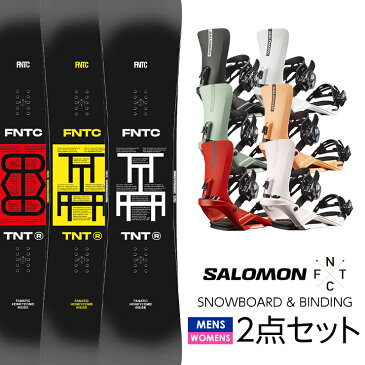 早期予約 取付無料 FNTC TNT R スノーボード ＆ SALOMON サロモン RHYTHM バインディング 2点セット 22-23 2023 メンズ レディース