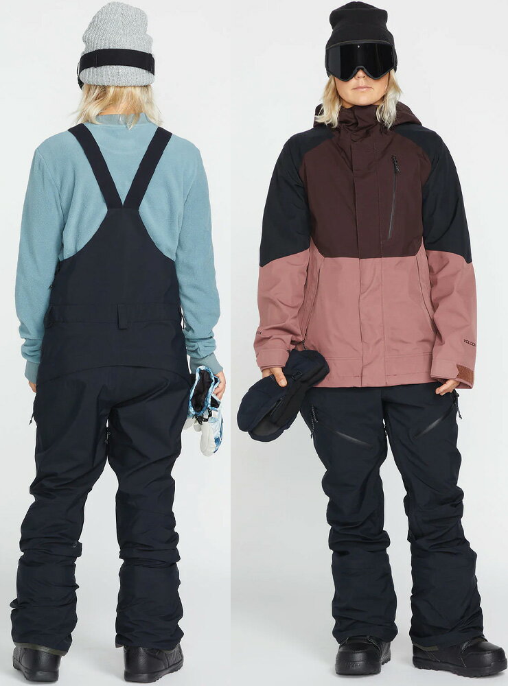 早期予約 正規品 22-23 VOLCOM ボルコム ELM STRETCH GORE BIB OVERRALL ゴアテックスビブパンツ スノボー スノーボード ウェア レディース スキーウェア 2023【モアスノー】