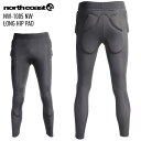 【SSの期間中使える最大2500円オフクーポン】NORTH COAST ノースコースト NW-1005 NW LONG HIP PAD ユニセックス プロテクター ヒップパッド 下半身 スキー スノーボード【モアスノー】(4)