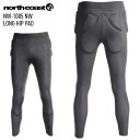 NORTH COAST ノースコースト NW-1005 NW LONG HIP PAD ユニセックス プロテクター ヒップパッド 下半身 スキー スノーボード【モアスノー】