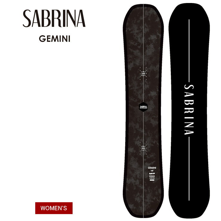 【20日まで使える最大2500円引きクーポン】SABRINA サブリナ GEMINI ジェミニ 23-24 2024 スノーボード 板 レディース ウーメンズ