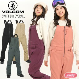 【10日まで使える最大2500円引きクーポン】23-24 VOLCOM ボルコム SWIFT BIB OVERALL オーバーオール スノボー スノーボード スキー ウェア レディース 2024 【モアスノー】