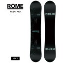 【無料ワックスサービス有】早期予約 ROME ローム AGENT PRO エージェントプロ 25-26 2026 スノーボード 板 メンズ