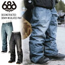 【早期予約】25-26 686 シックスエイトシックス DECONSTRUCTED DENIM PANT デコンストラクテッド デニム パンツ スノーボード スノボー スキー ウェア M3WN227 【楽天モアスノー】(4)