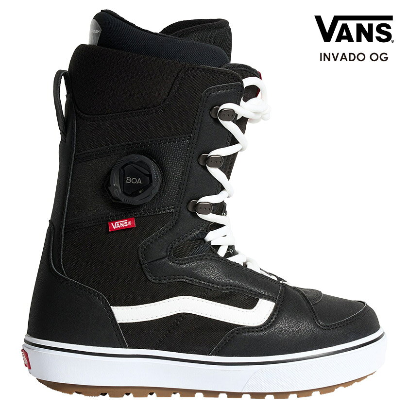 Invado OG は、Vans のクラシックなルックスと、スノーボーディングにおける長年の課題であるヒールホールド不足への確かな解決策を組み合わせたモデル。Vans Hybrid BOA Fit System は、伝統的なシューレースと BOA クローザーをインステップに統合し、Custom Slide Guide と連動してターゲットエリアを瞬時に調整可能。スタイル、機能性、コストパフォーマンスを求めるライダーにとって理想的な選択肢。