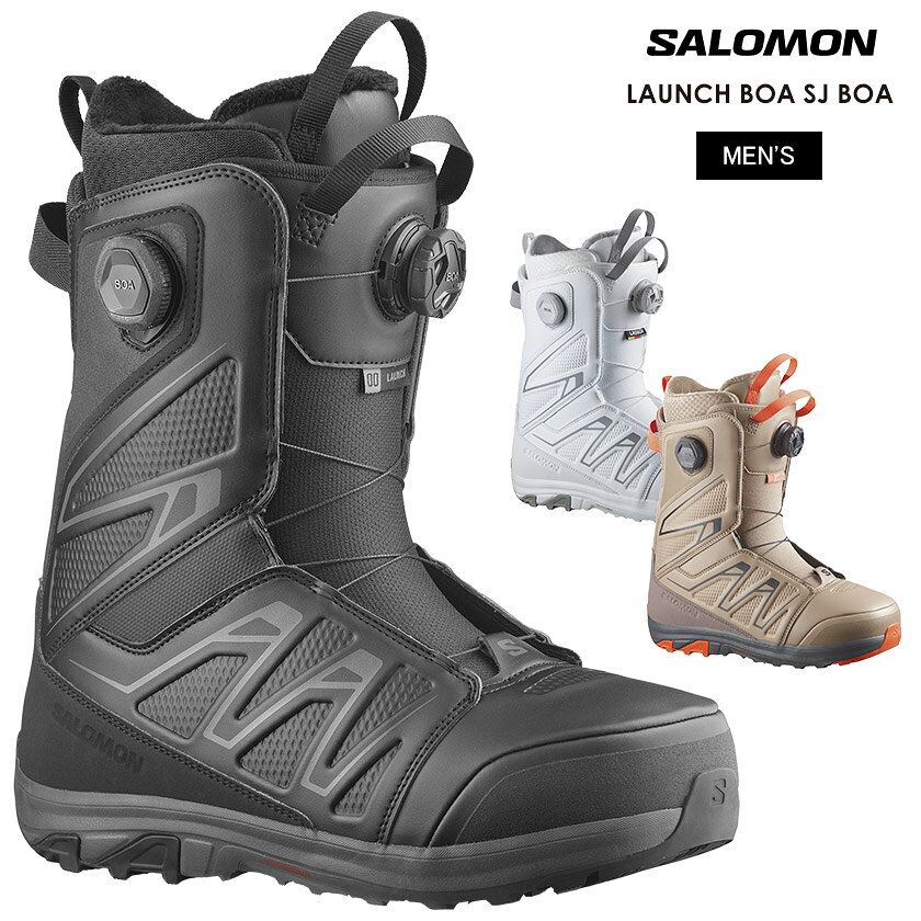 Launch BOA SJは、Salomonの象徴的なフットウェアからインスピレーションを得たデザインラインを持つ、チームに人気のパーク・フリースタイルブーツです。プレミアムで耐久性のある素材とFit To Ride構造を採用することで、箱から出してすぐにフィットする快適性と一流の履き心地を保証します。さらに、BOAで作動するSTR8JKT ハーネスが優れたヒールホールドとアーティキュレートフィットを実現します。