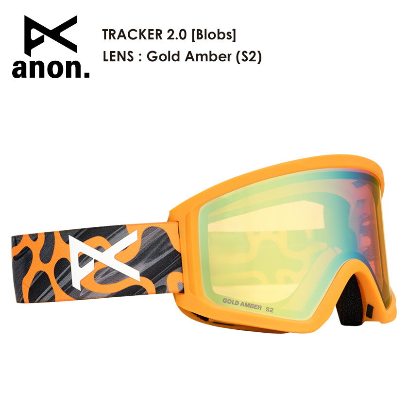 Rakuten - 早期予約 26-27 2027 anon アノン Tracker 2.0 Goggles + MFI Face Mask [Blobs] Gold Amber トラッカー ゴーグル