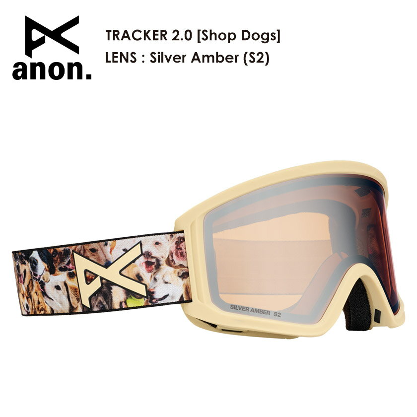 Rakuten - 早期予約 26-27 2027 anon アノン Tracker 2.0 Goggles + MFI Face Mask [Shop Dogs] Silver Amber トラッカー ゴーグル