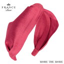 France Luxe フランス ラックス ツイスト スカーフ ヘッド バンド(シルク マトカ カーディナル) 絹 カチューシャ 長時間 痛くない ヘアバンド ...