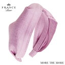 France Luxe フランス ラックス ツイスト スカーフ ヘッド バンド(シルク マトカ ラベンダー) 絹 カチューシャ 長時間 痛くない ヘアバンド お...