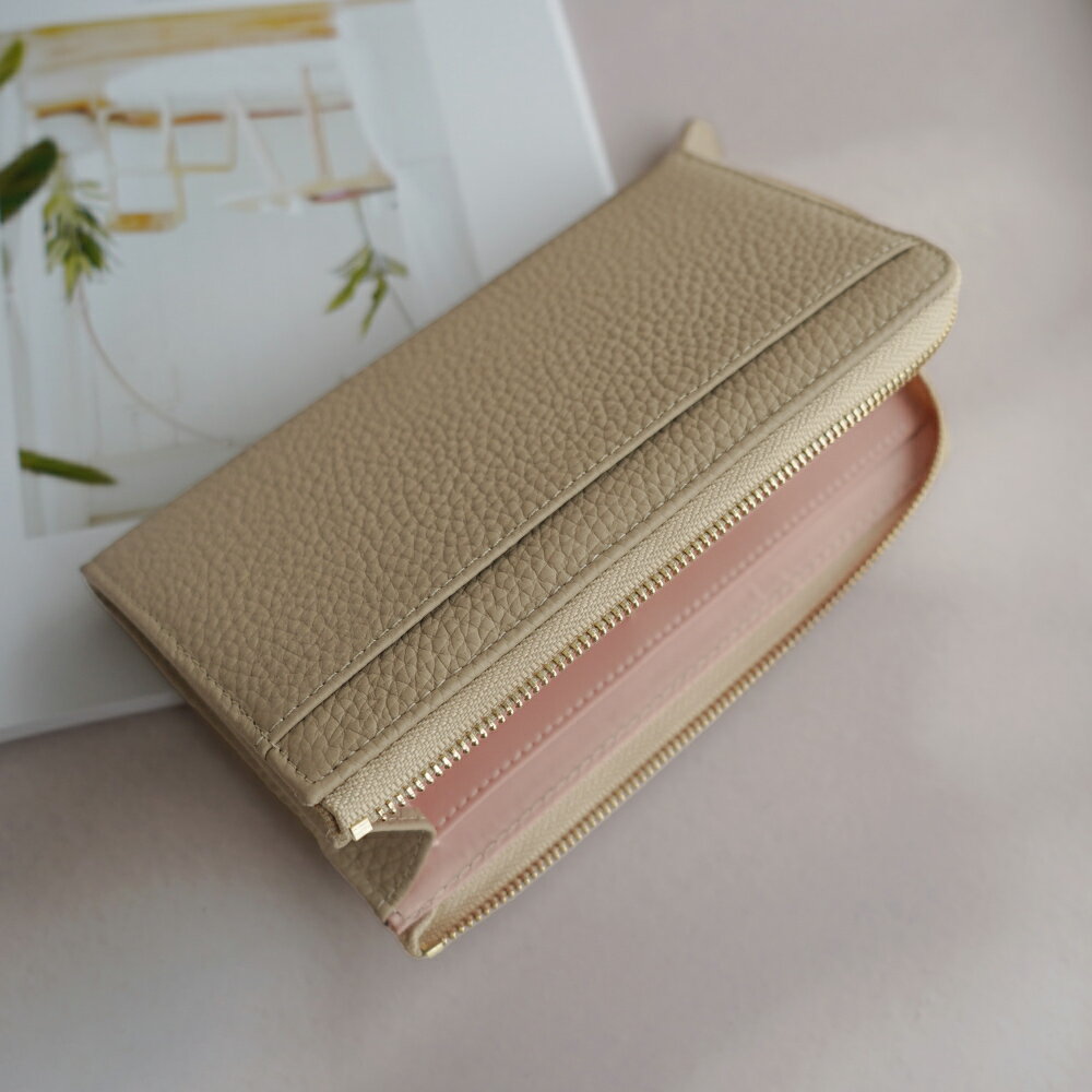 【楽天1位】財布 レディース 長財布 小さめ 小さい長財布 短い長財布  本革  コンパクト 薄い 薄型   L字ファスナー スキミング防止 ミドルウォレット バイカラー お洒落  カードケース カード入れ プレゼント ギフト 薄い財布 スリム ミドル ミニマル