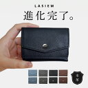 ＼クーポンで1990円／LASIEM ミニ財布 メンズ 三つ折り財布 本革 小さい財布 三つ折り 財布 コンパクト 男性 ミニウォレット ミニサイフ コインケース 小銭入れ スキミング レディース おしゃれ カードケース ボックス型 お札折らない ブランド 革 レザー 40代 プレゼント