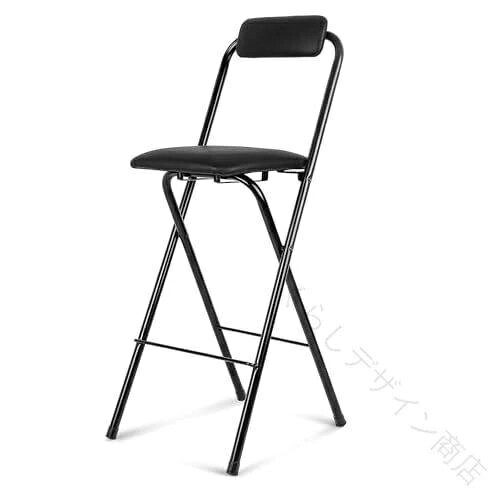 カウンターチェア 背もたれ付き 折りたたみ式 座面高さ55cm/60cm/65cm/70cm/75cm 軽量 収納しやすい ポータブル仕様 大人用 キッチンカウンター・バー・休憩スペースに使いやすい スツール チェア morganshop-10005528 morganshop楽天市場店 サンプル画像3