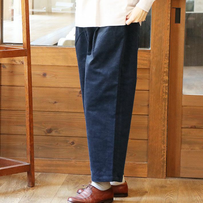 [rolca on the notes]ストレッチコーデュロイ9分丈パンツ　ロルカ