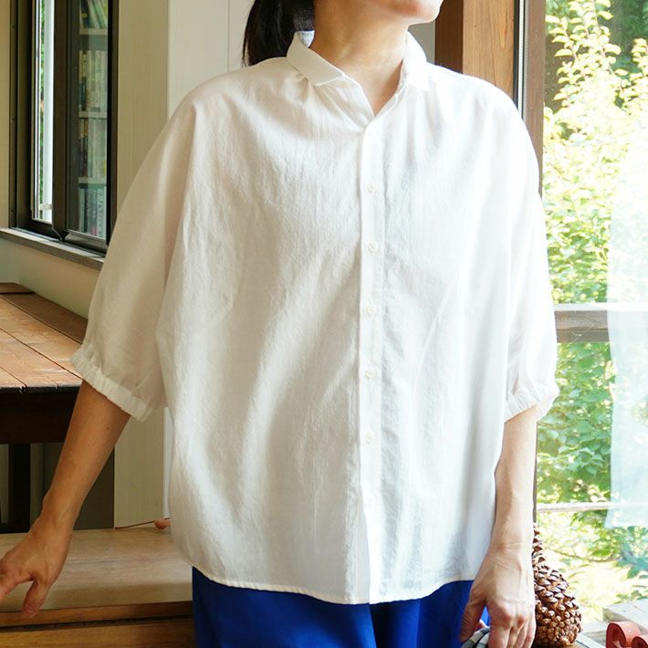 [NARU]ふんわりローンターキーシャツ　ナル