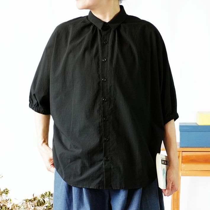 [NARU]ふんわりローンターキーシャツ　ナル