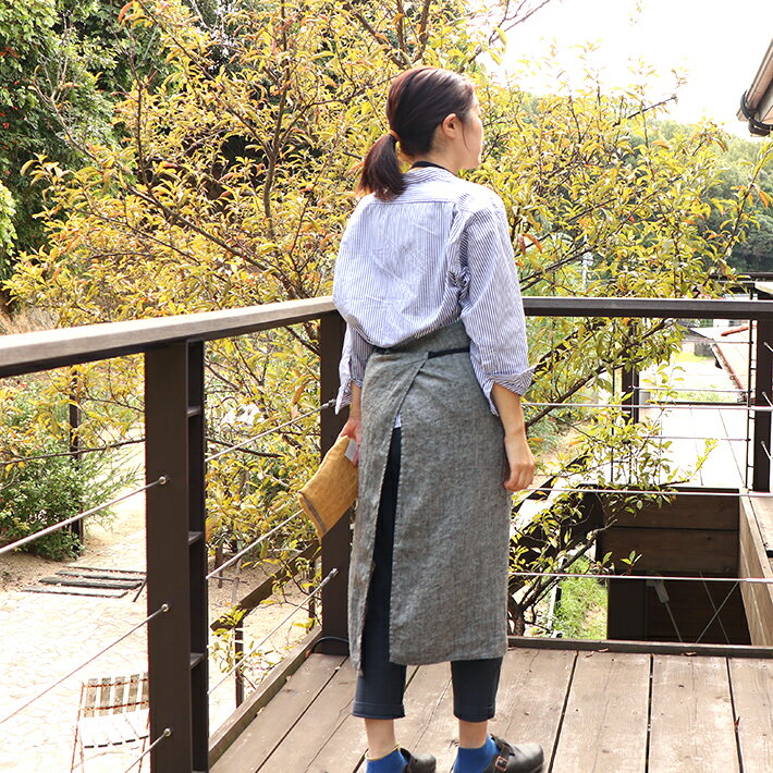 フルエプロン　マノン ムーングレイ Lino e Lina リーノエリーナ　男女兼用　ギフト　バレンタイン　ホワイトデー 2