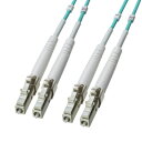 サンワサプライ OM3コード集合型光ファイバケーブル(100m) HKB-CSOM3LCLC-100(2)
