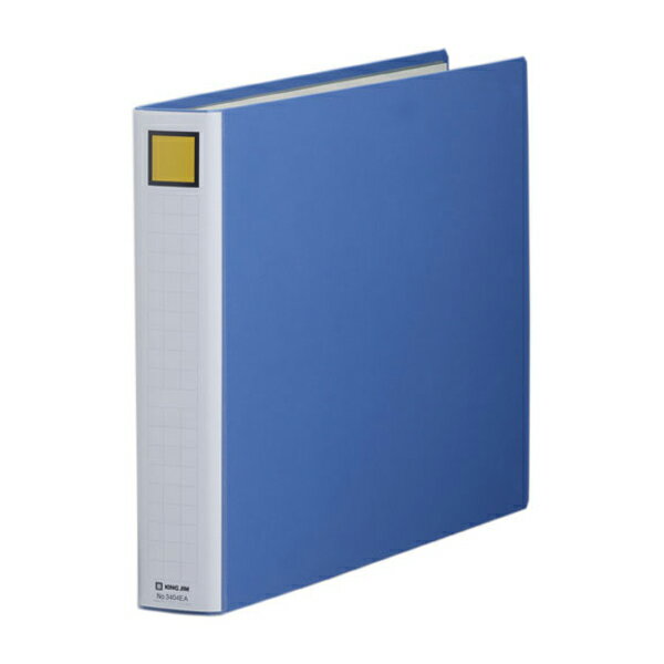 【まとめ買い】キングファイル　スーパードッチ＜脱・着＞イージー　A3E　4cm幅　青　10冊/20冊　3404EA-B
