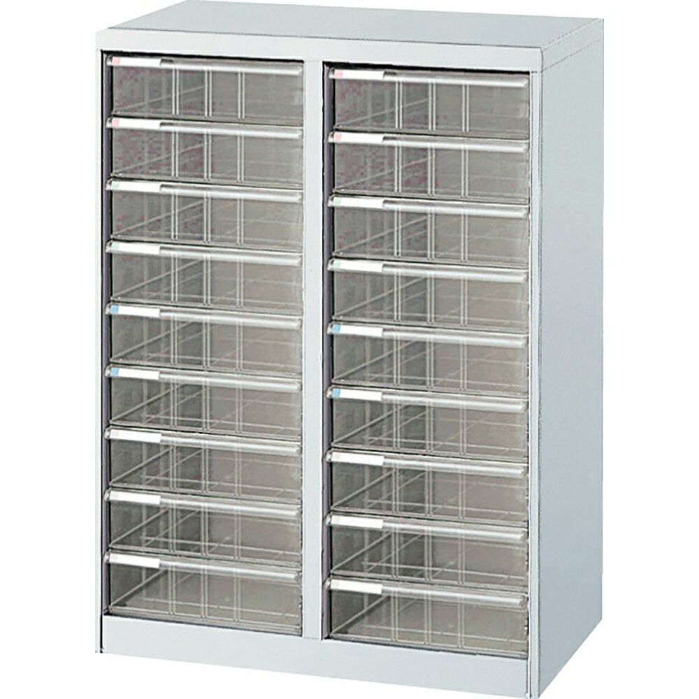 ナカバヤシ　アバンテV2フロアケース　B4　タテ型　深9段×2列　ニューグレー　BF-M18ニューグレー