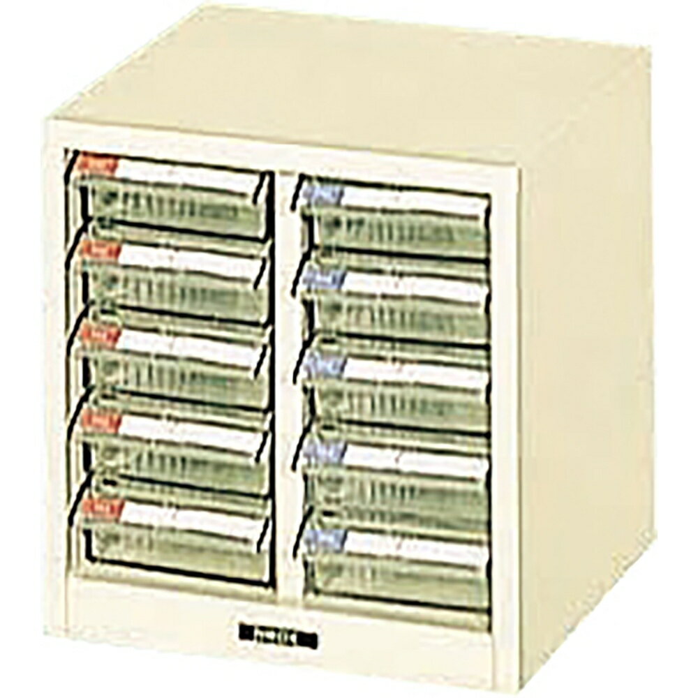 ナカバヤシ　ピックケース　浅5段×2列　アイボリー　PC-10