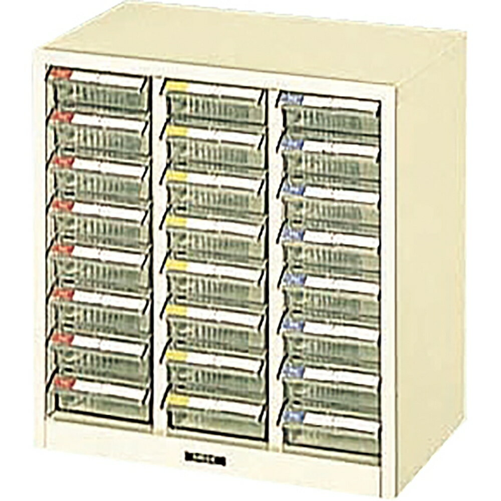 ナカバヤシ　ピックケース　浅8段×3列　アイボリー　PC-24