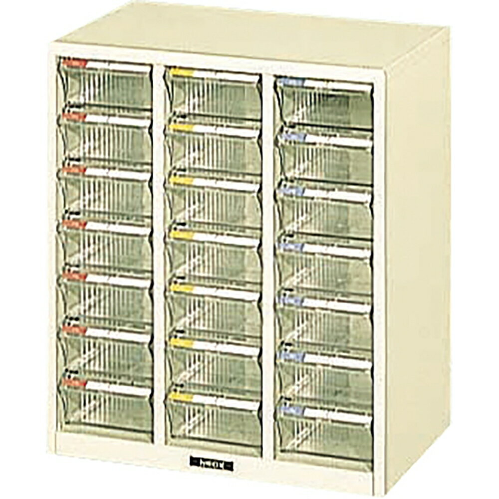 ナカバヤシ　ピックケース　深7段×3列　アイボリー　PCL-21