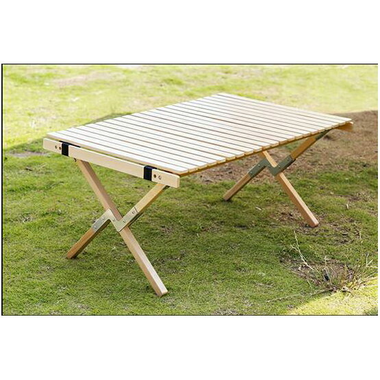 Folding Table ロールトップ Wood 9060 幅900×奥行600×高さ410mm