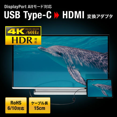 サンワサプライ USB Type C-HDMI...の紹介画像2