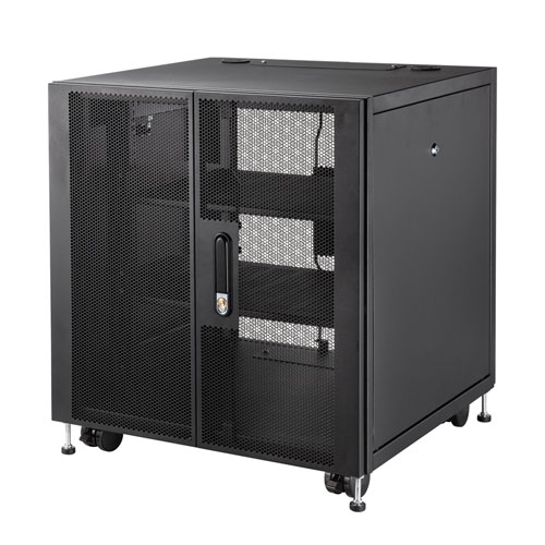 サンワサプライ　小型19インチマウントボックス(12U　奥行600mm)　CP-SVCBOX6BK
